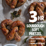 sourdough soft pretzel